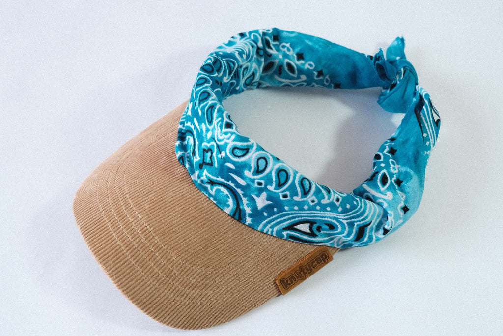 Beige Corduroy Brim | Sky Veil Kapri