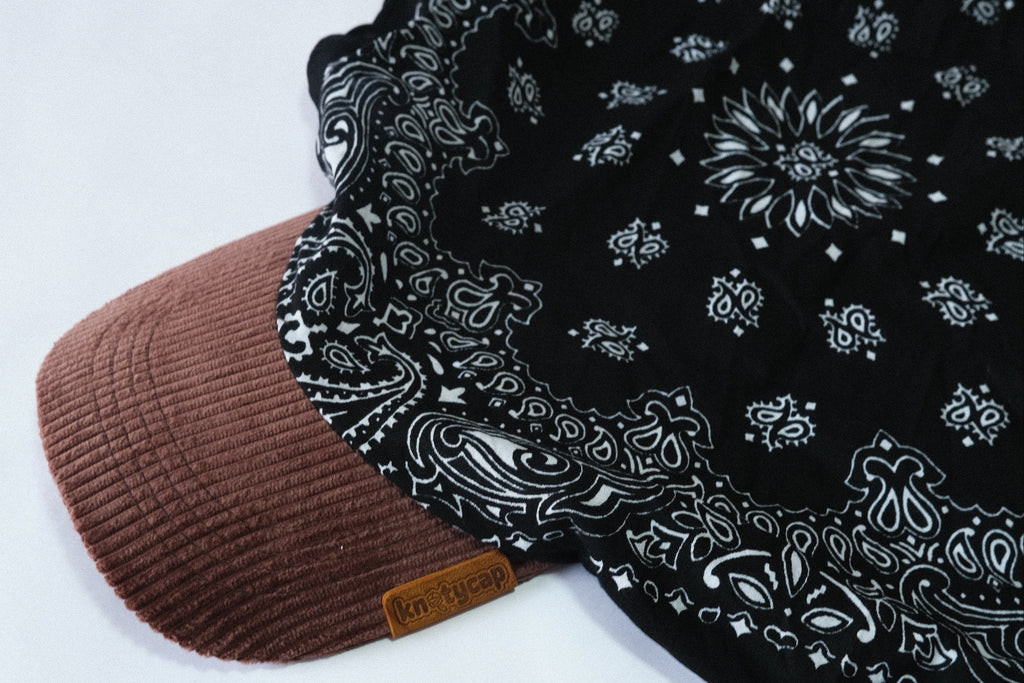Dark Brown Corduroy Brim | Black Veil  Kapri