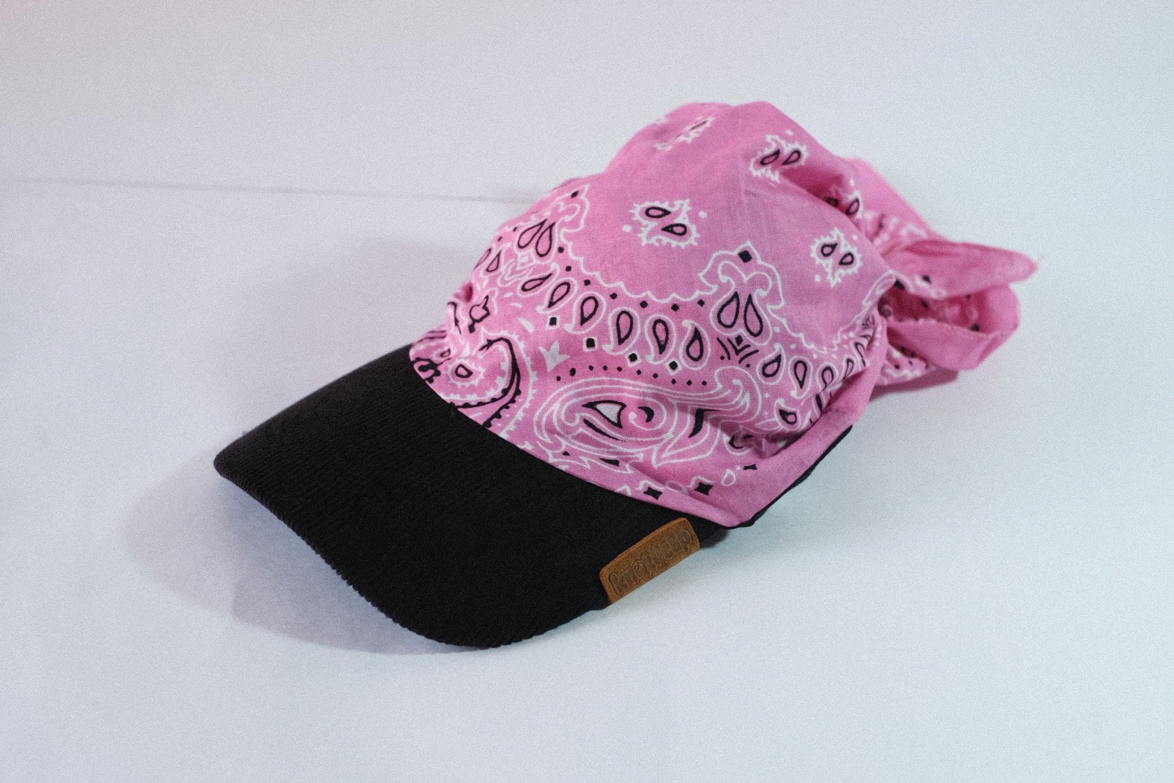 Ashen- Beige Corduroy Brim Bandana Cap | Cocoa Mud Kapri