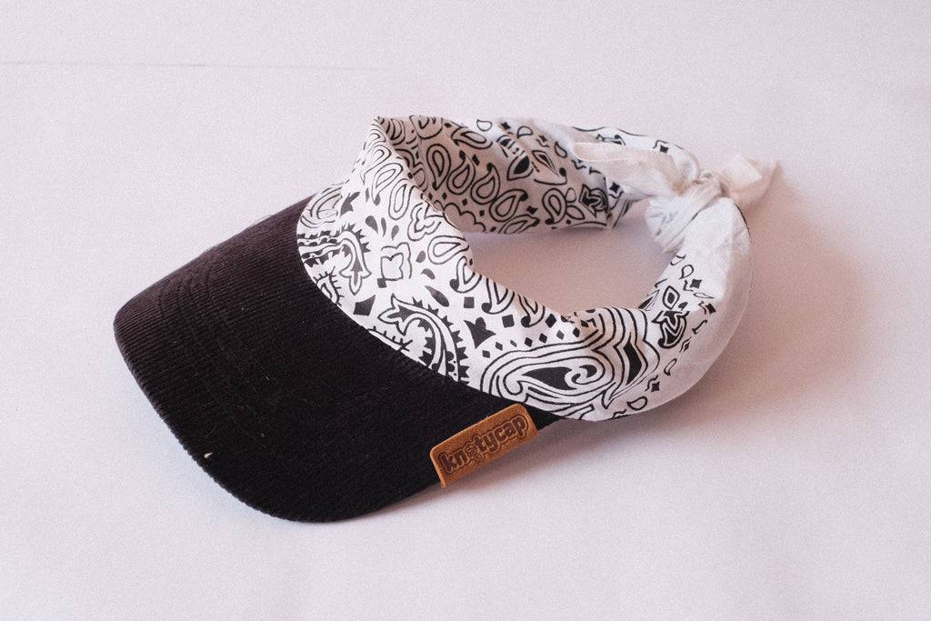Black Corduroy Brim | Ivory Veil Kapri