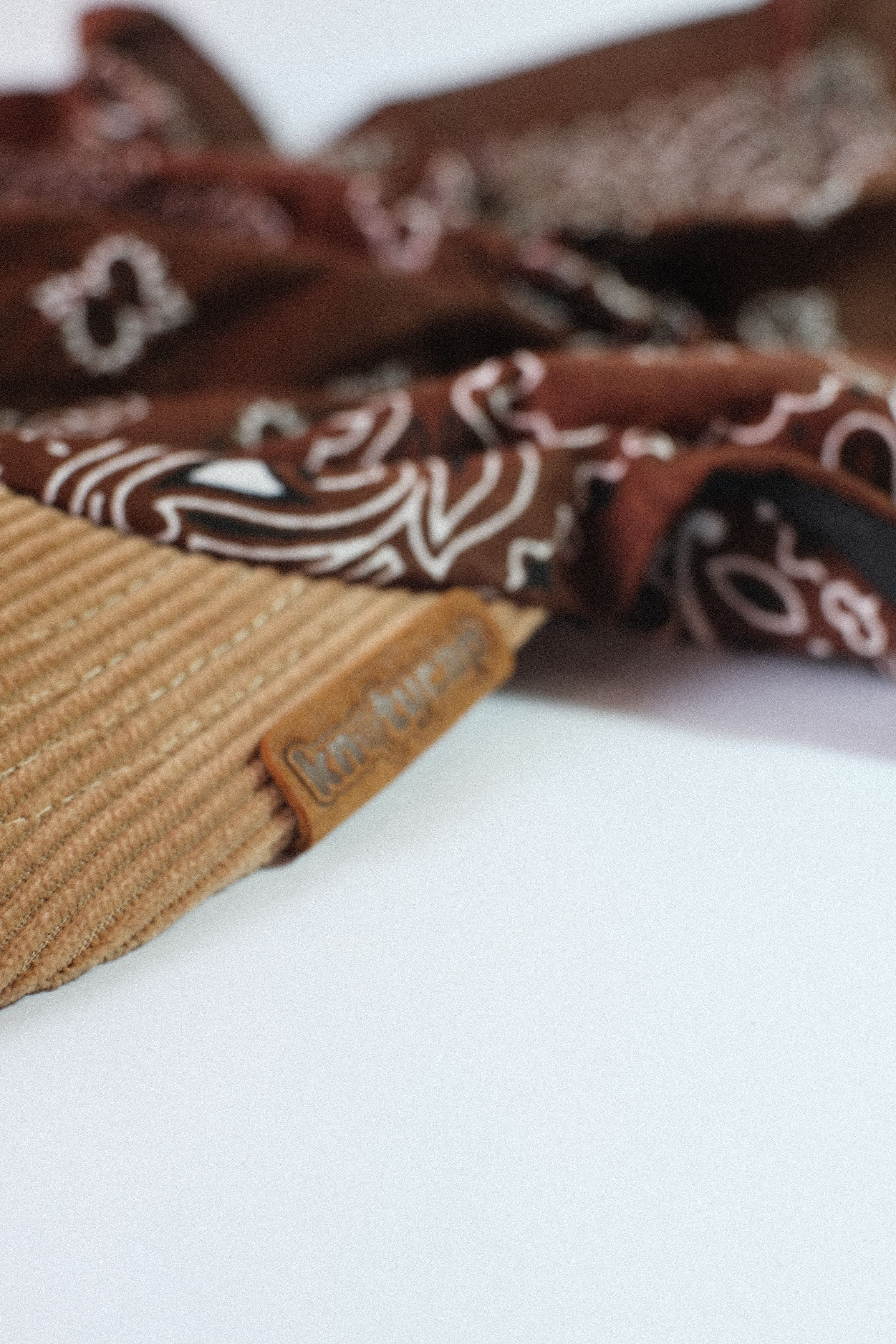 Beige Corduroy Brim | Cocoa Veil Kapri