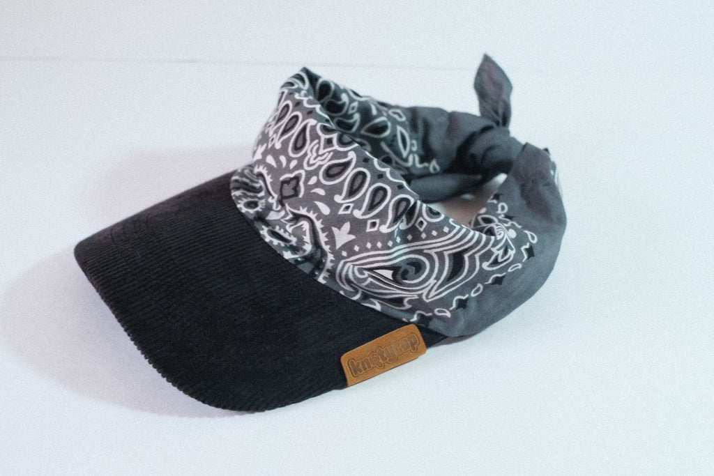 Black Corduroy Brim | Grey Kapri