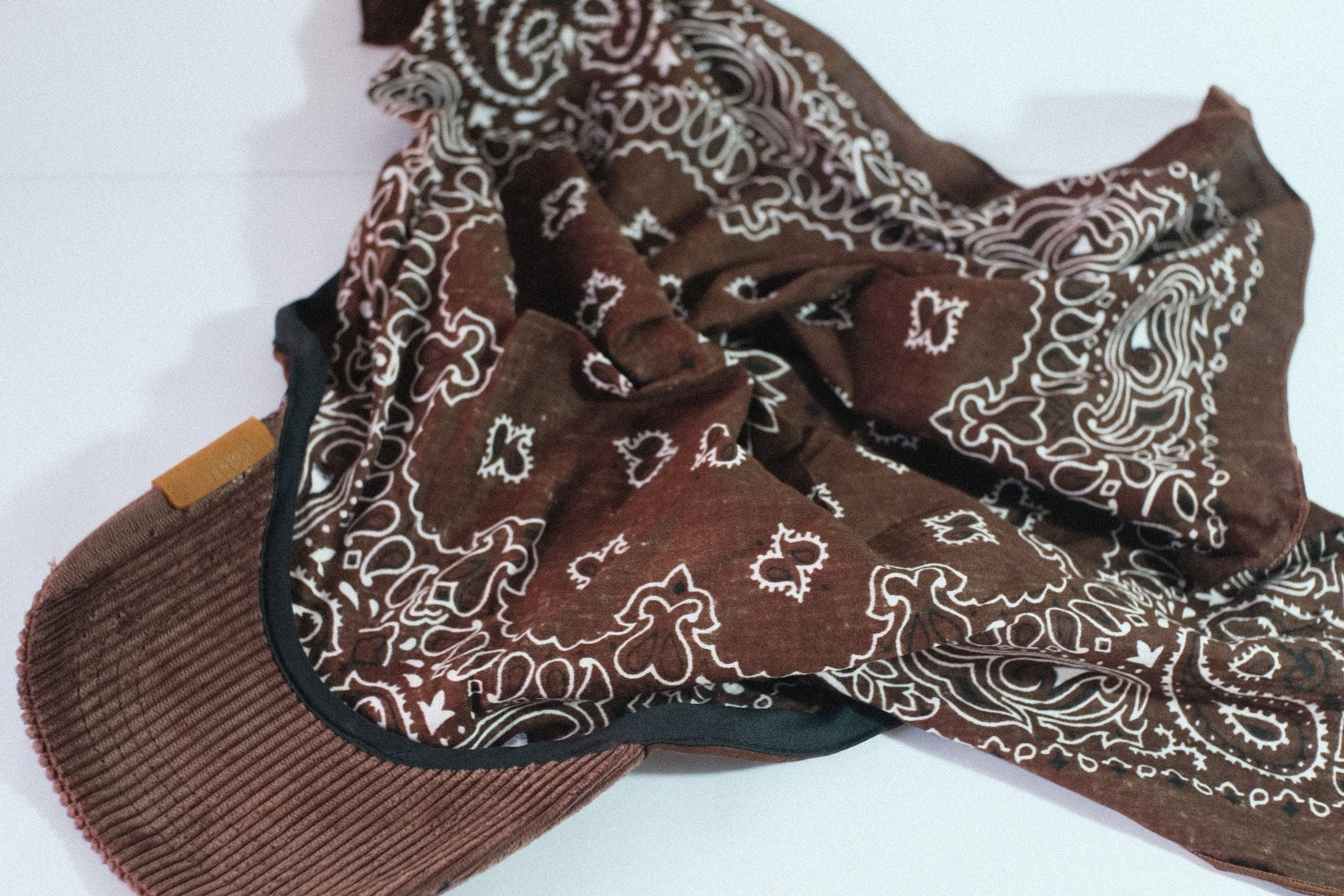 Dark Corduroy Brim | Cocoa Veil Kapri