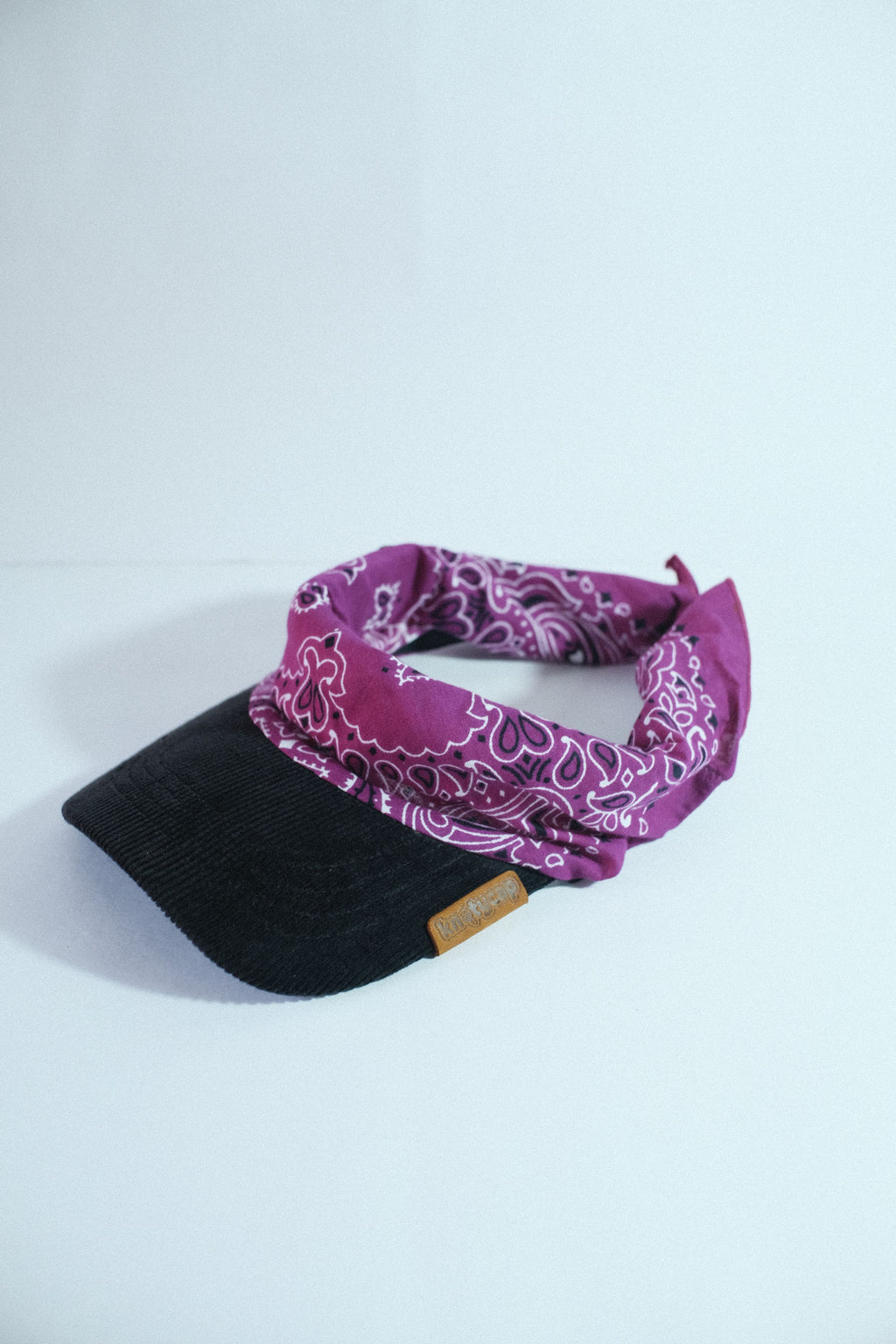 Black Corduroy Brim Pink Mix Kapri