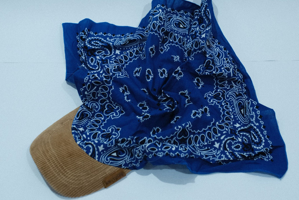 Beige Corduroy Brim | Iris Blue Kapri