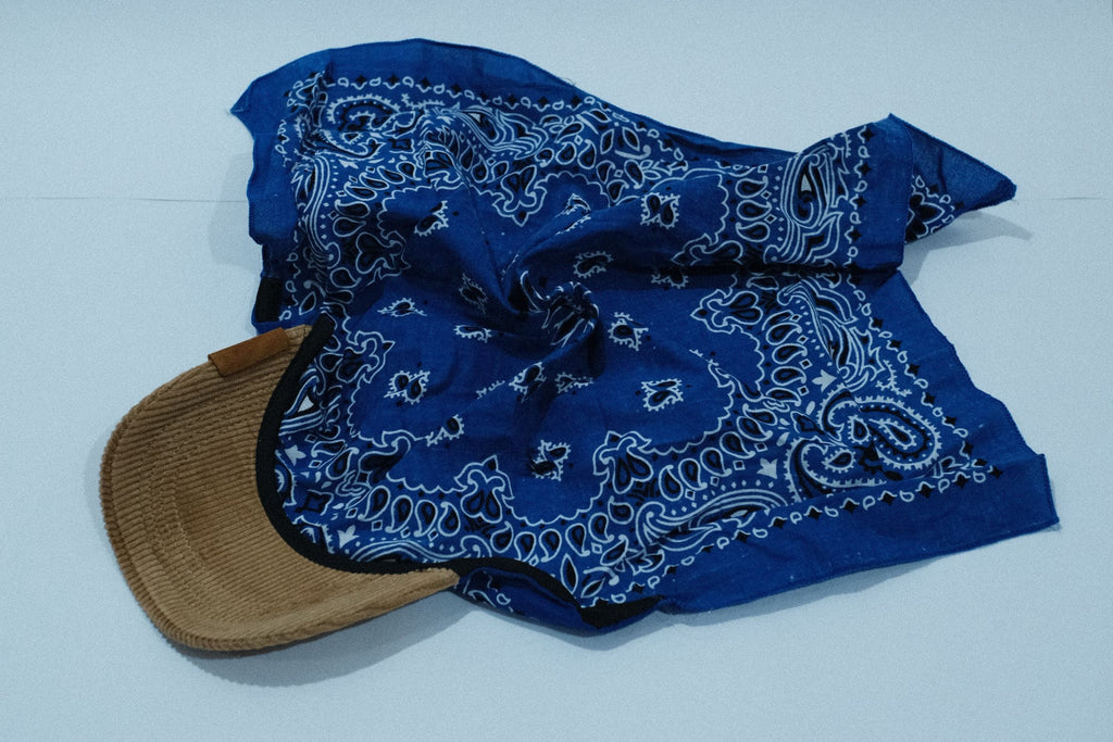 Beige Corduroy Brim | Iris Blue Kapri