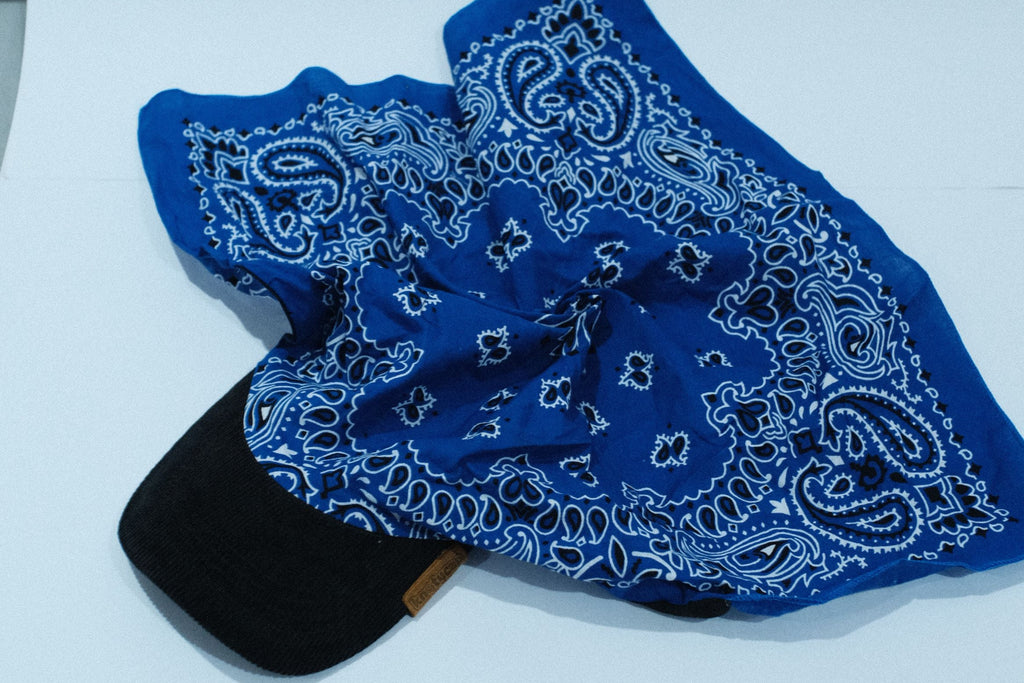 Black Corduroy Brim | Iris Blue Kapri