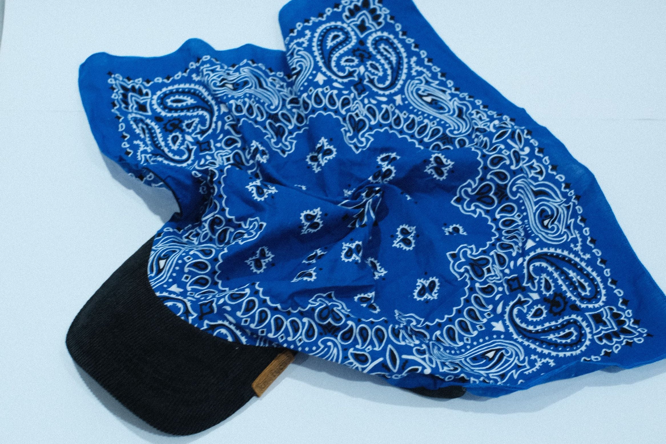 Black Corduroy Brim | Iris Blue Kapri
