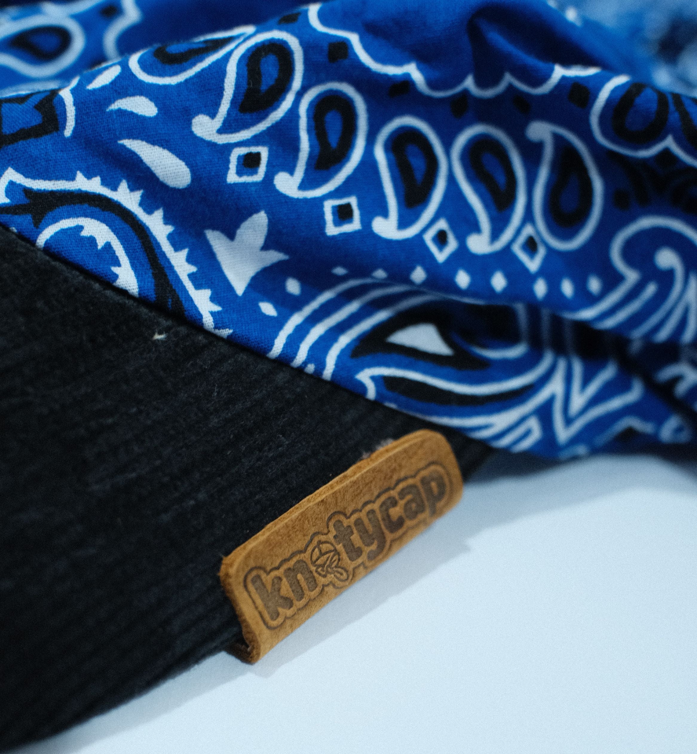 Black Corduroy Brim | Iris Blue Kapri