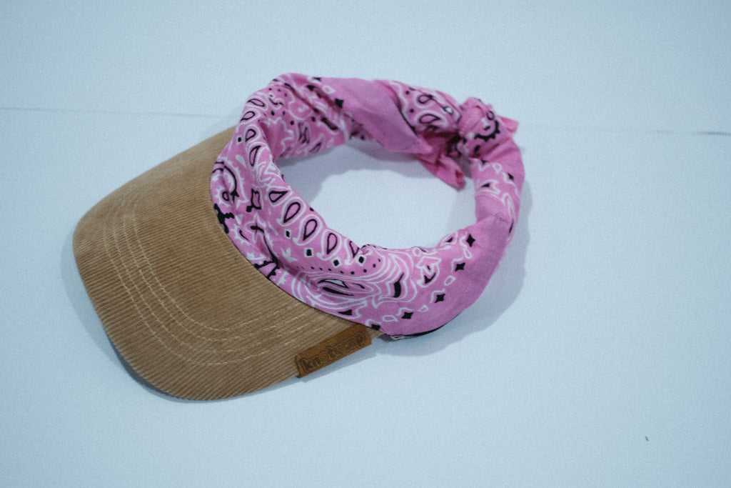 Beige Corduroy Brim | Blush Veil Kapri