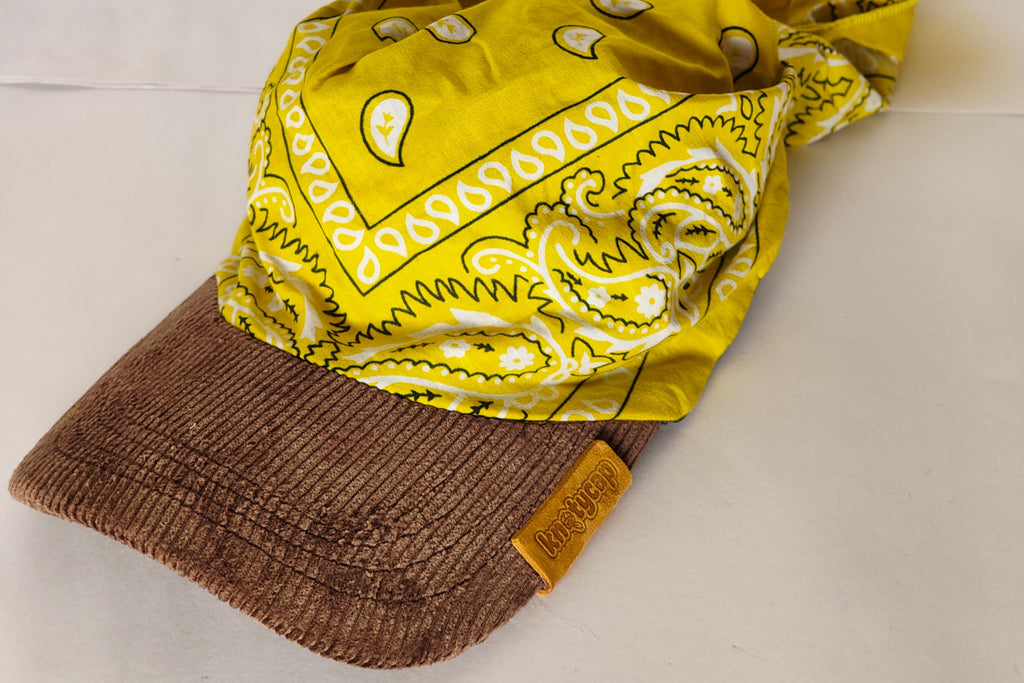 Dark Corduroy Brim Yellow Mix Kapri