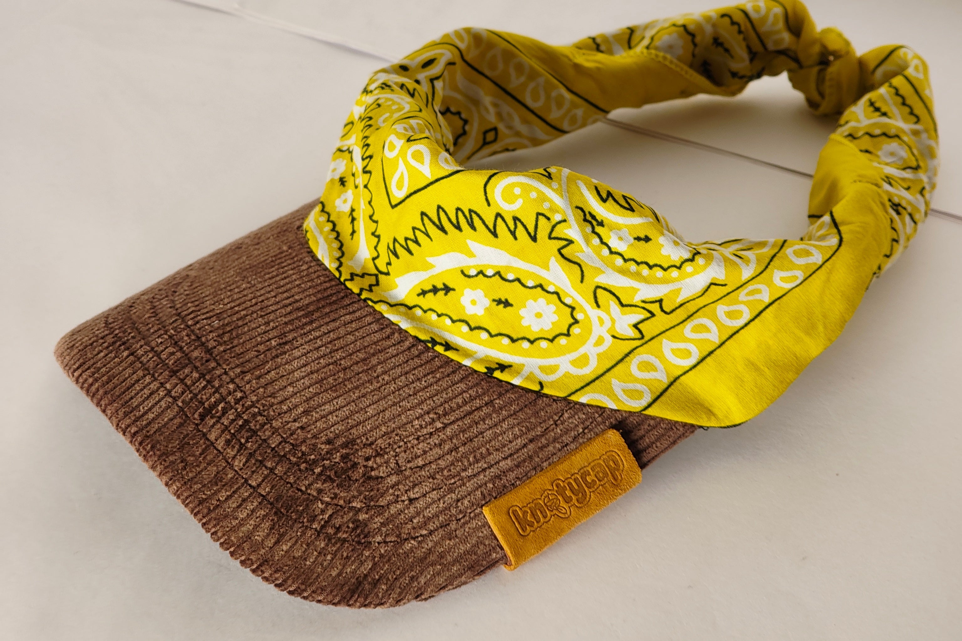 Dark Corduroy Brim Yellow Mix Kapri