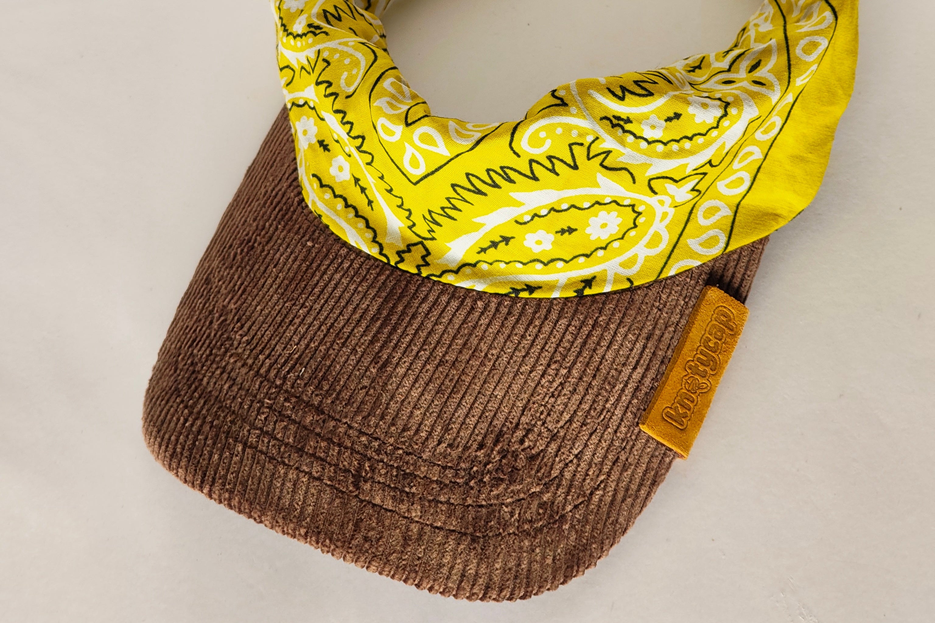 Dark Corduroy Brim Yellow Mix Kapri