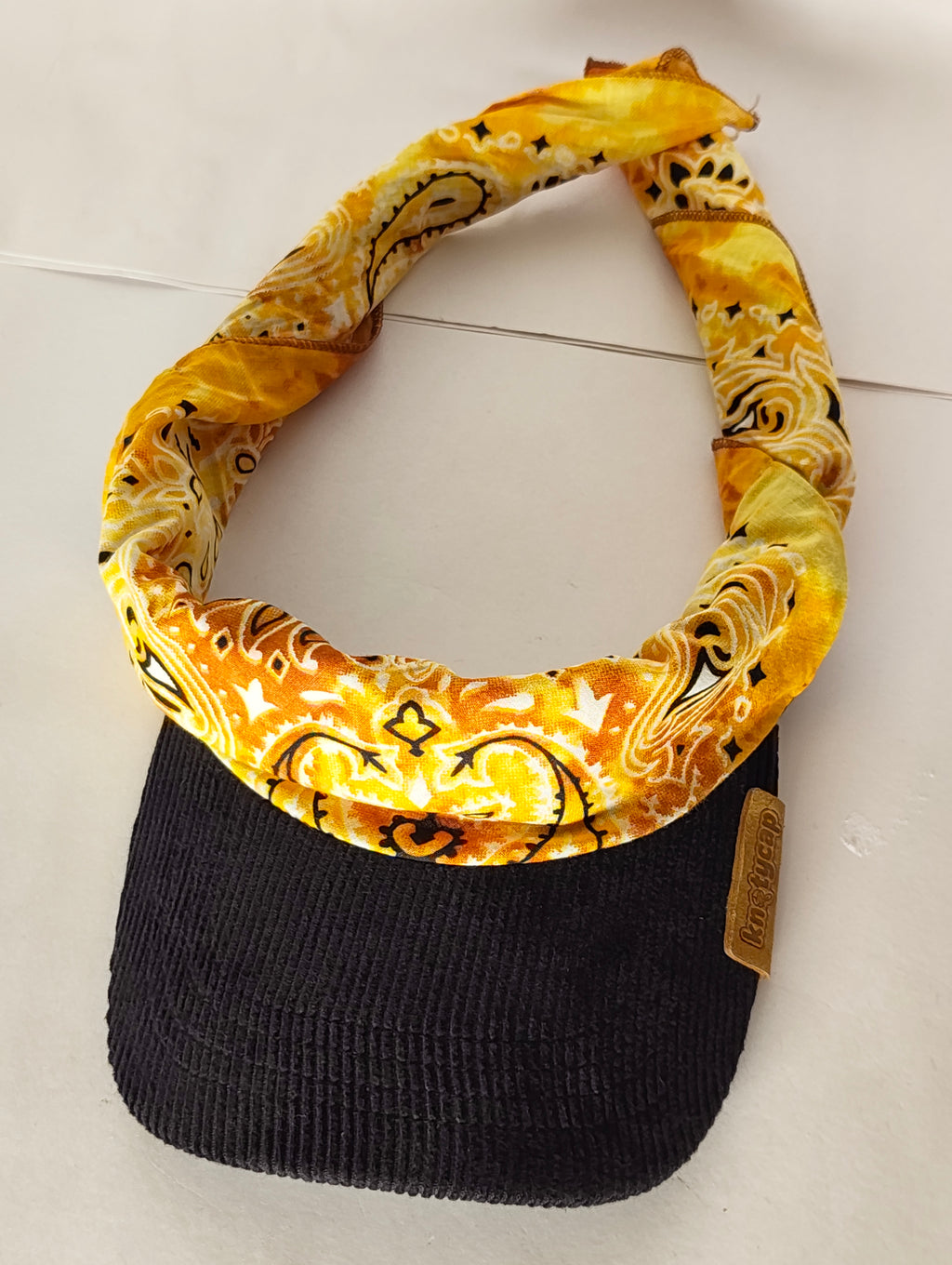 Black Corduroy Brim | Saffron Drift Kapri