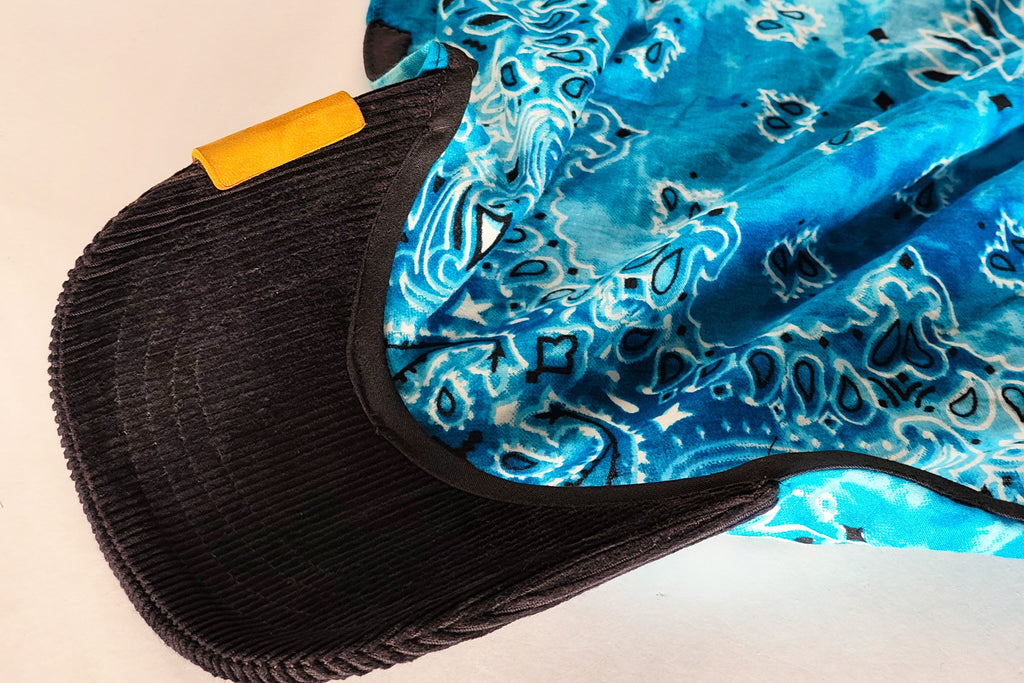 Black Corduroy Brim | Sky Veil Kapri