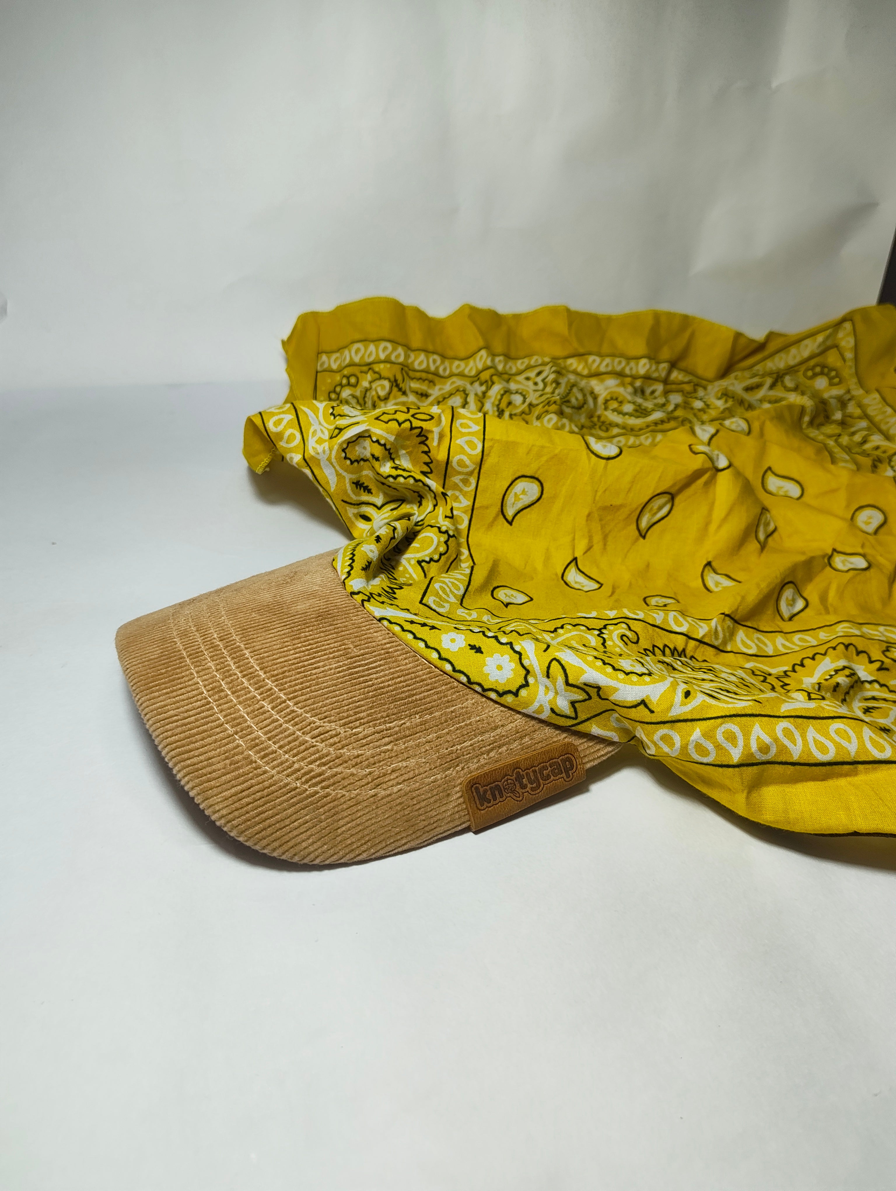 Beige Corduroy Brim | Canary Yellow Kapri