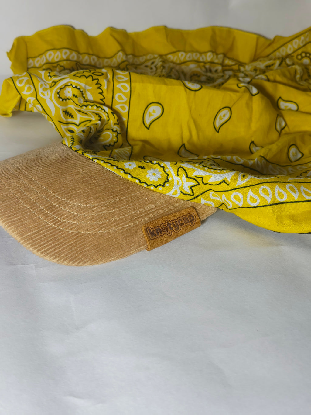 Beige Corduroy Brim | Canary Yellow Kapri