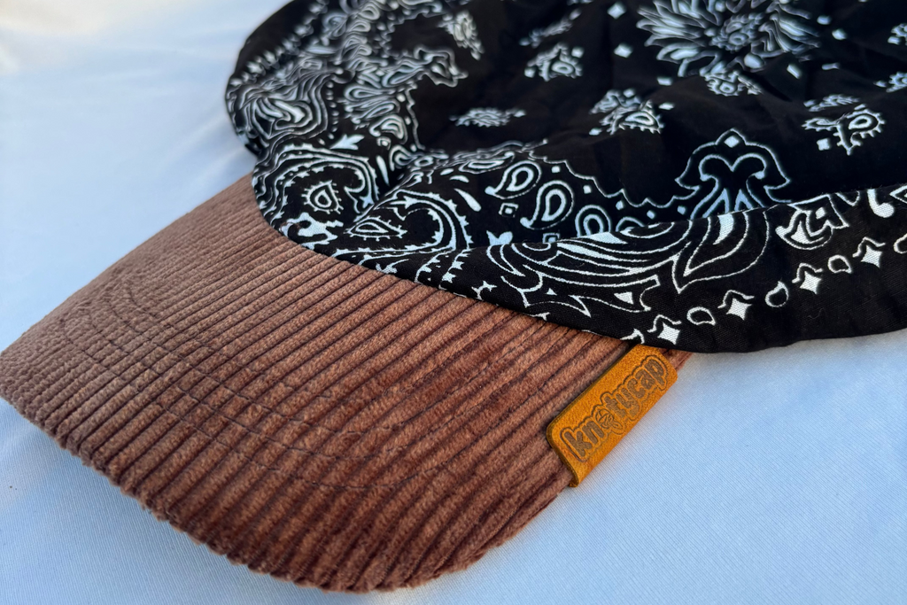 Dark Brown Corduroy Brim | Black Veil  Kapri