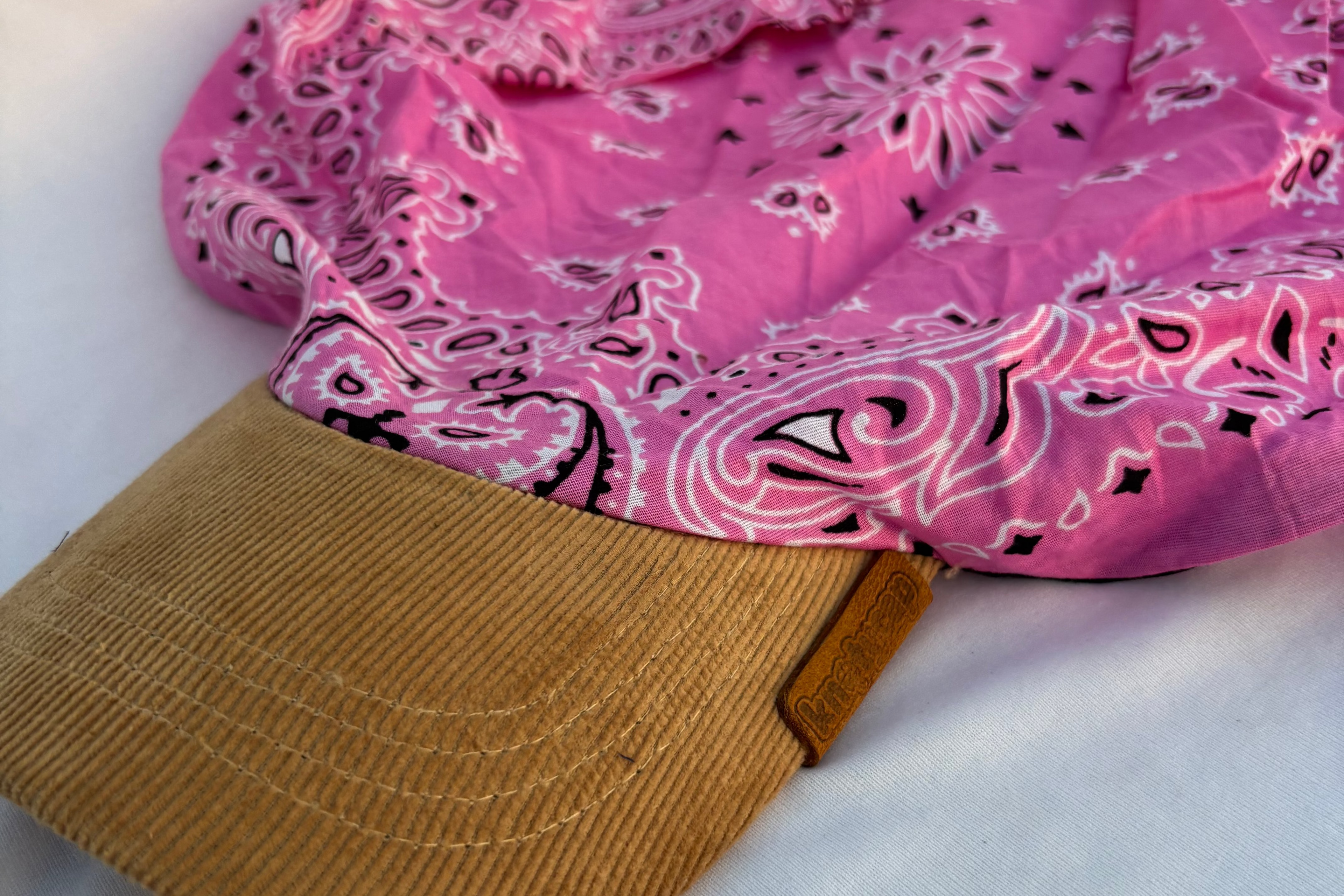 Beige Corduroy Brim | Blush Veil Kapri